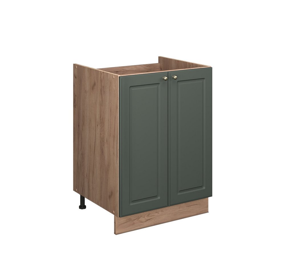 Vicco Unterschrank Fame-Line, Grün-Gold Landhaus/Goldkraft Eiche, 60 cm Bild 3
