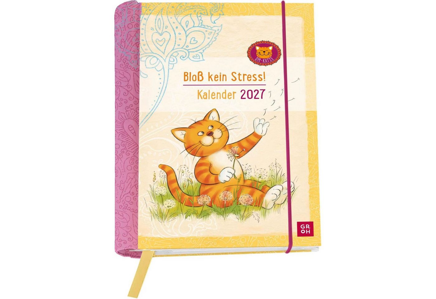 Taschenkalender Buchkalender 2027: Om-Katze: Bloß kein Stress!