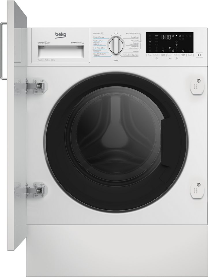BEKO Einbauwaschtrockner B5DBT6941W 457000003300, 9 kg, 9 kg, 1400 U/min Bild 5