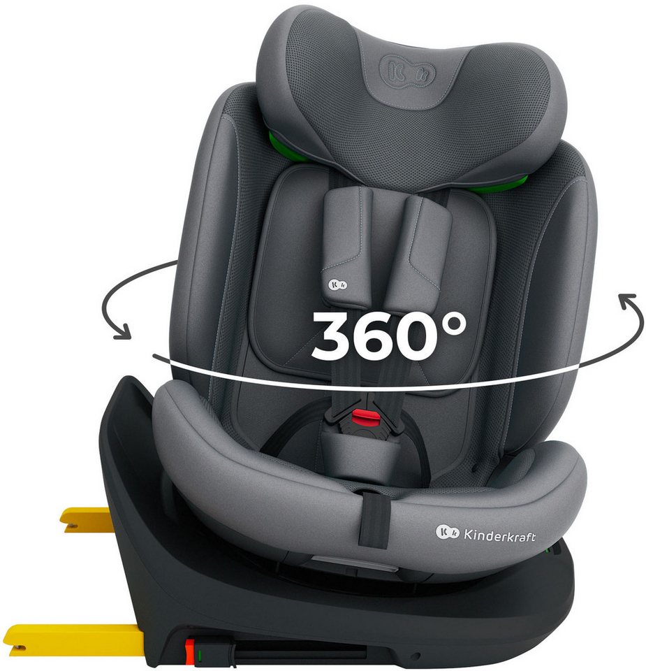 Kinderkraft Autokindersitz I-GROW 2 PLUS, ab: ab Geburt, bis: 12 Jahren, ab: 40 cm, bis: 150 cm, 360° – drehbarer Kindersitz Bild 5
