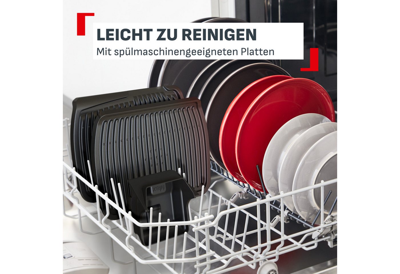 Tefal Kontaktgrill OptiGrill One GC7Q0D, Anpassung der Garzeit, Messung der Dicke des Grillguts, 3 Programme Bild 2