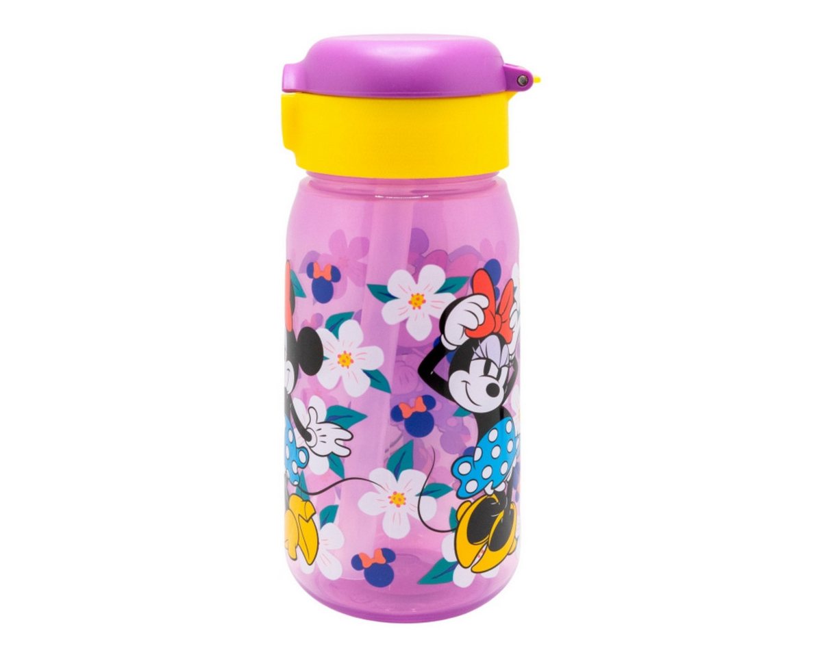 Storline Trinkflasche Minnie Mouse 510ml Kinderflasche mit Trinkhalm & Deckel Bild 3
