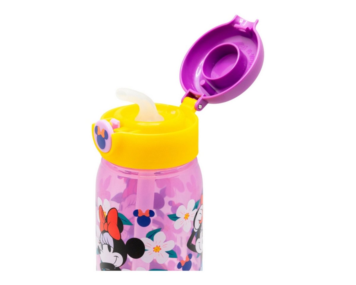 Storline Trinkflasche Minnie Mouse 510ml Kinderflasche mit Trinkhalm & Deckel Bild 4
