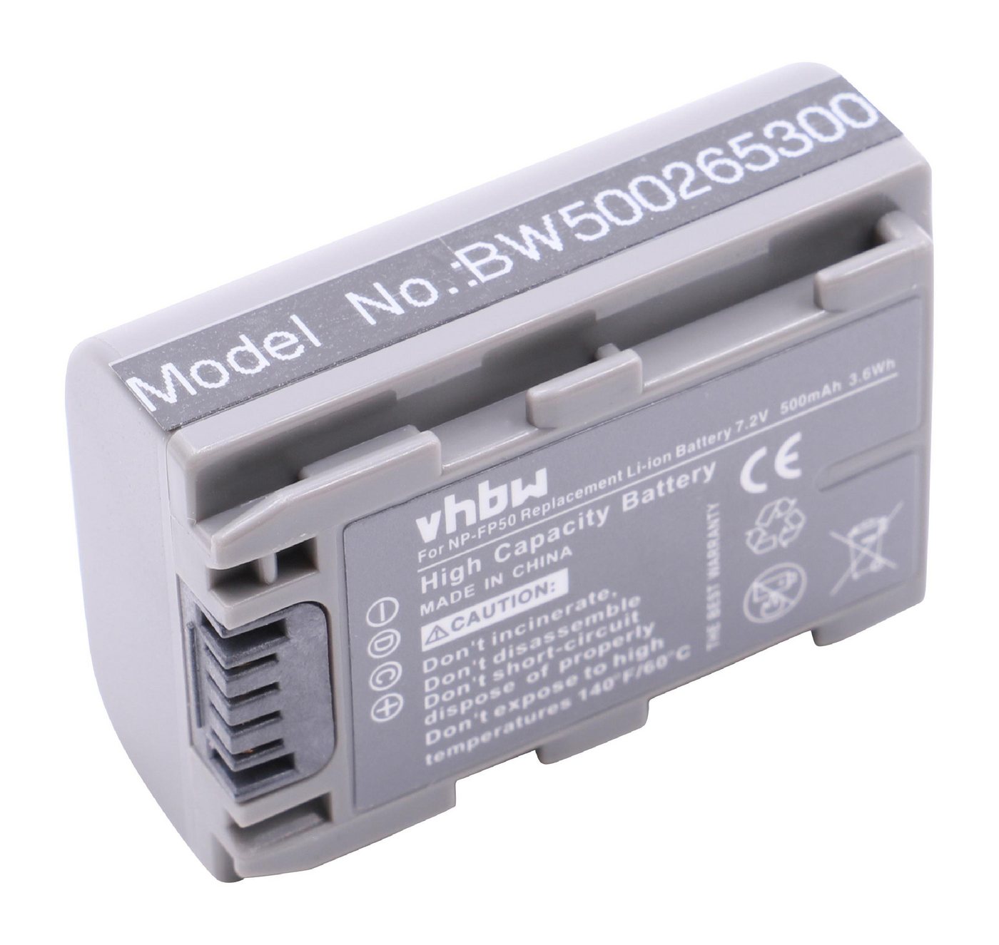 vhbw Kamera-Akku passend für Sony DCR-DVD Serie DCR-DVD905, DCR-DVD905E, DCR-DVD92, DCR-DVD92E Camcorder (600mAh, 7,2V, Li-Ion) 600 mAh