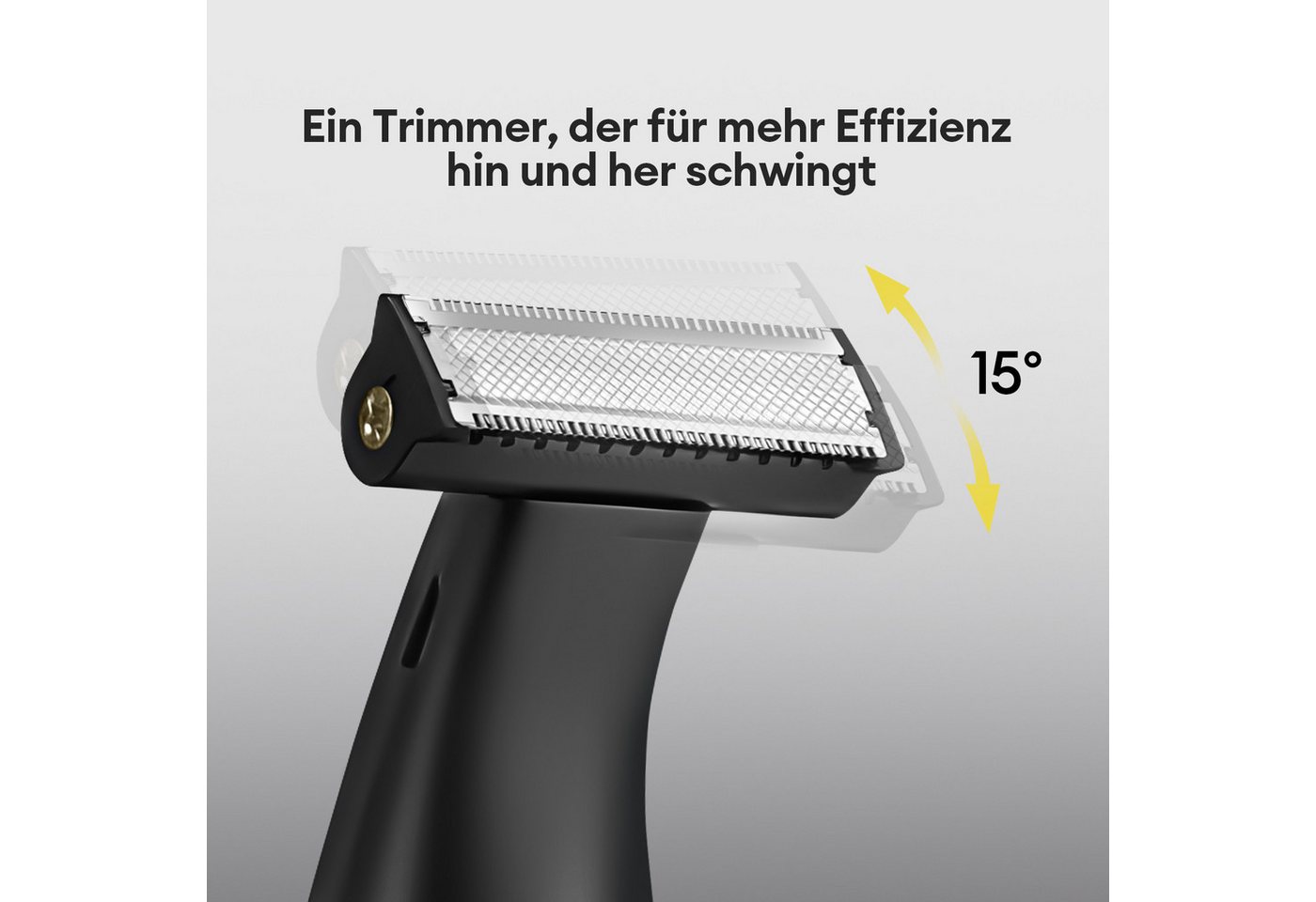 CkeyiN Pro Elektrorasierer Körper und Gesicht,Trimmer & Bodygroomer,Multifunktions-Rasierer, Aufsätze: 1, 3 Körperaufsätze,Nass- & Trockenrasur, Elektrischer Rasierer, IPX6 Bild 4