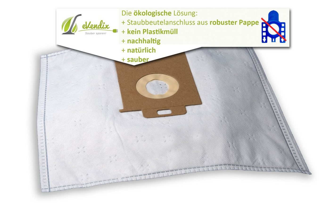 eVendix Staubsaugerbeutel 20 Staubsaugerbeutel passend für AEG VX82-1-5DB, passend für AEG VX82-1-5DB, 20 St. Bild 5