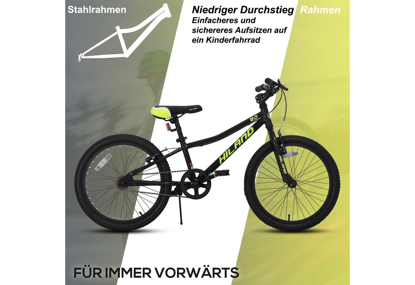 HILAND Jugendfahrrad 20 Zoll Mountainbike für Kinder,Jungen und Mädchen,Geschenk für Kinder, 21313123 Bild 5