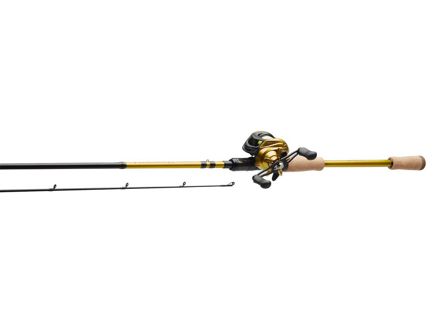 Kinetic Baitcasterrute HELLCASTER BC CL TRIGGER Combo SET - 210cm 240cm 270cm, (2-tlg., Baitcastrute, Baitcastrolle), Präzises magnetisch-mechanisches Dämpfungssystem