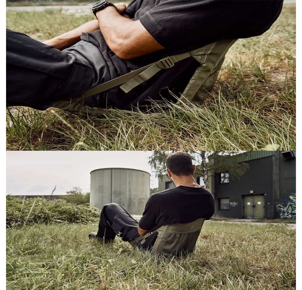 Brandit Trekkingmatte Brandit Sitzmatte mit Rückenlehne & Tasche Foldable Seat