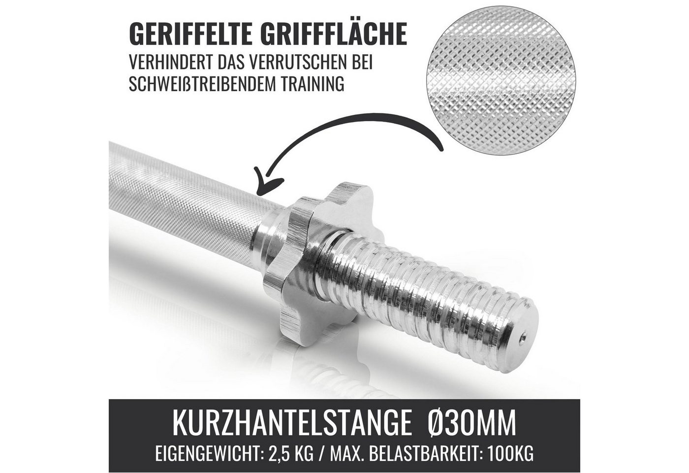 GORILLA SPORTS Hantel-Set Kurzhantel Set Gusseisen 20 kg Bild 4