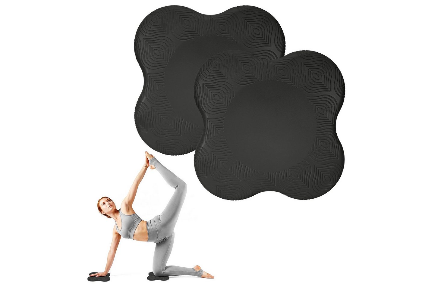 OSTWOLKE Yogamatte Yoga Kniekissen Rutschfeste Knieschützer Matte Yoga-Knieschoner (2-St) Bild 2