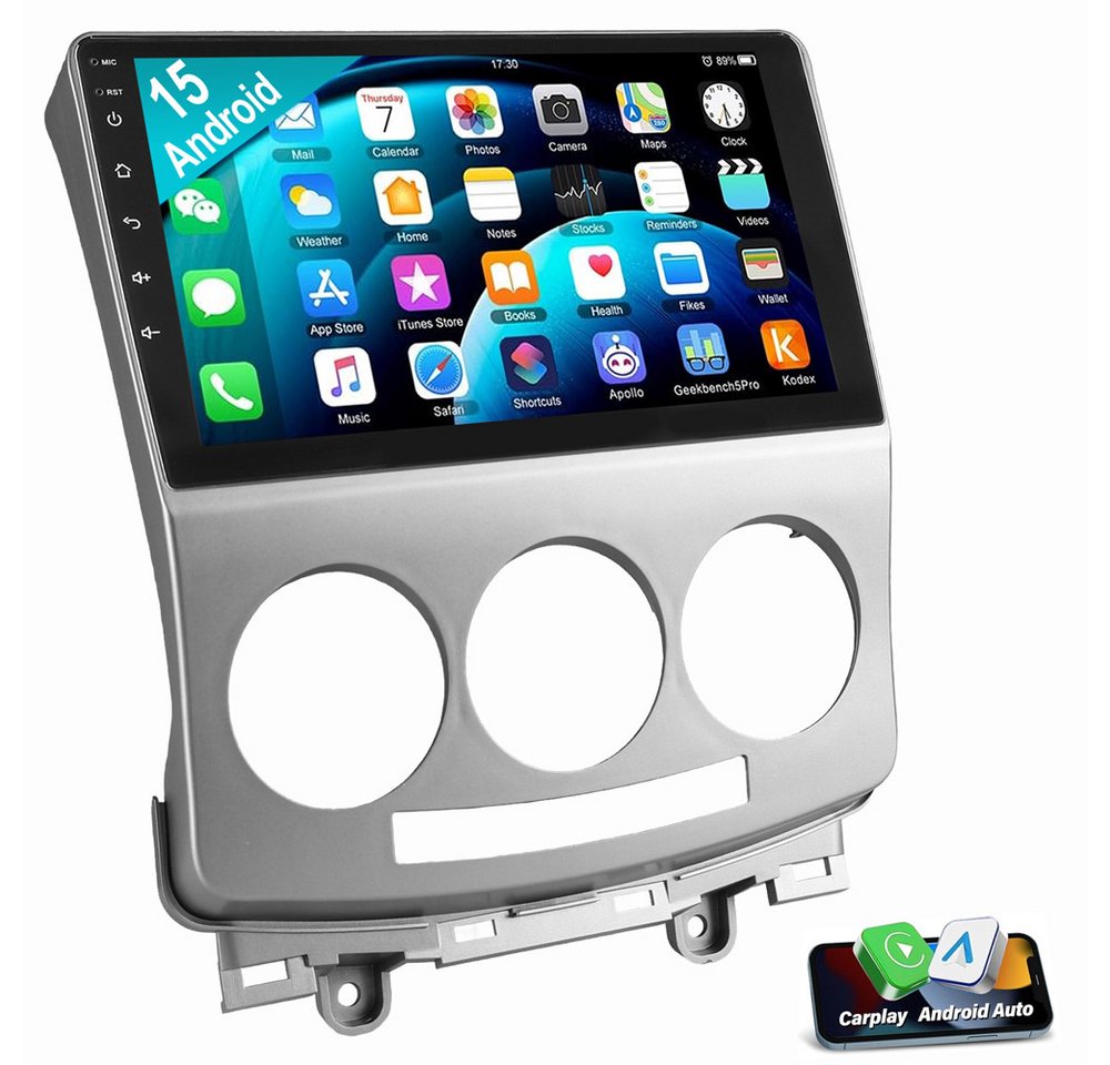 ESSGOO Für Mazda 5 CR19 2005-2010 Carplay NAVI 2DIN Navigationsgeräte Autoradio (RDS, Digitalradio (DAB), FM, AM, Apple Carplay Android Bluetooth Rückfahrkamera(optional) Bild 4