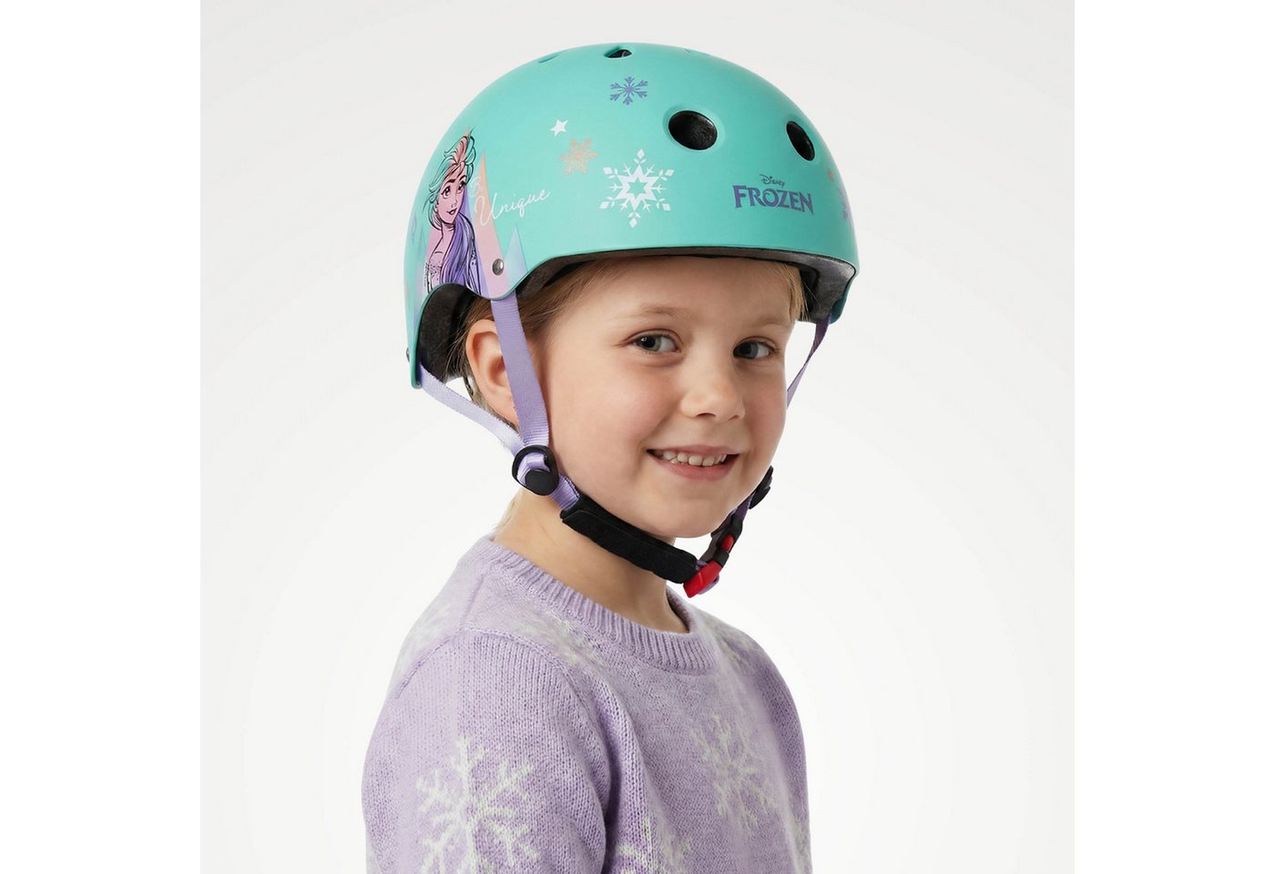 Disney Frozen Kinderfahrradhelm DISNEY Frozen Elsa Kinder Fahrradhelm Mädchen, verstellbar, 52–56 cm Bild 2