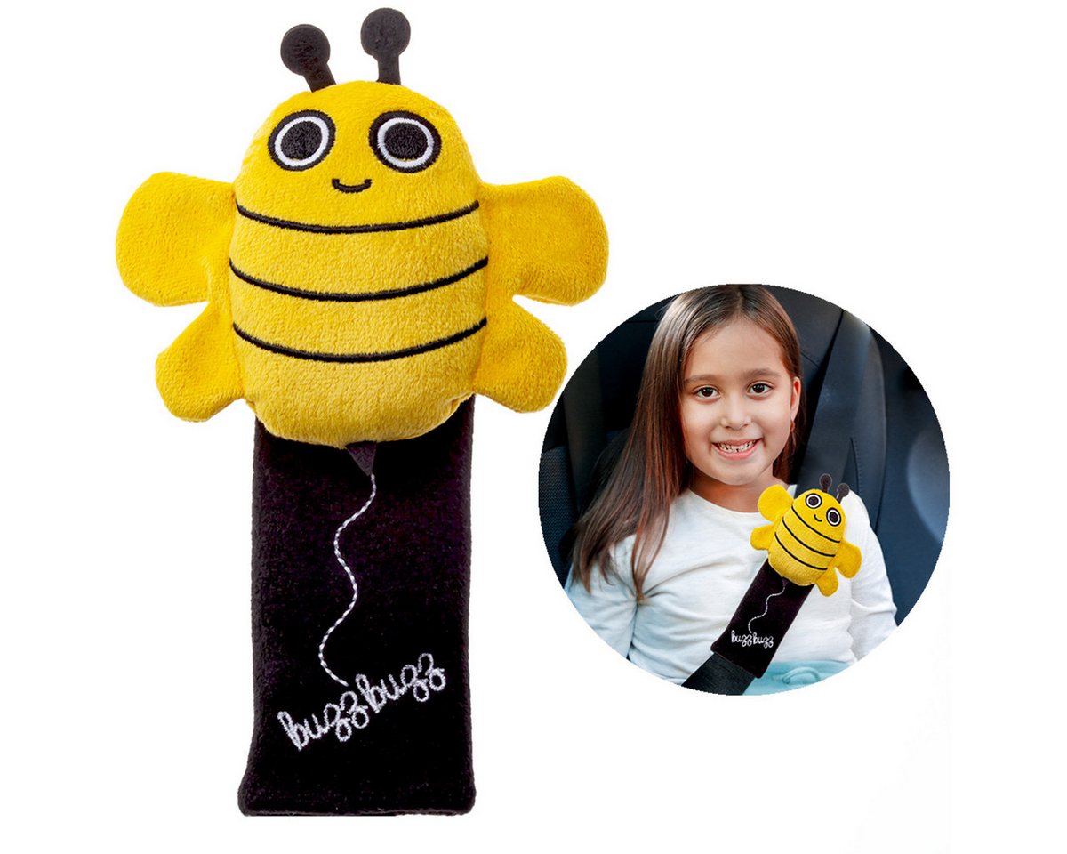 MILK&MOO Milk&Moo Buzzy Bee Auto-Gurtpolster für Kinder – Weich & komfortabel Kinder-Sicherheitsgurt (1-tlg)
