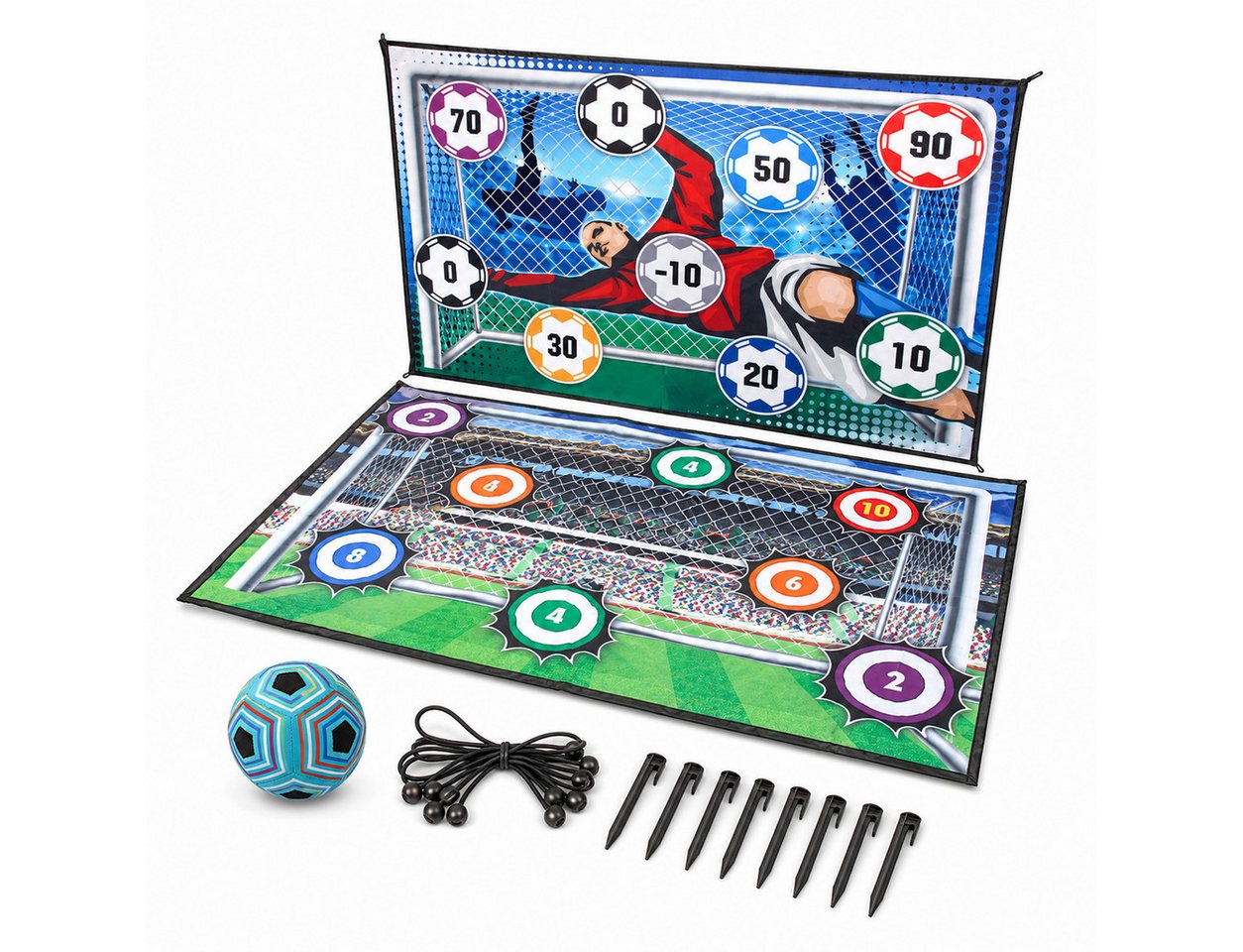 Fyrove Spielball Kinder Fußball, Indoor & Outdoor Fußballspiel Spielzeug (Set, 1-St., Indoor/Outdoor, sicher im Garten/Strand, ab 3 Jahren, fussball spiel), Sportausrüstung Ballspiele Indoorspielzeug Trainingshilfe