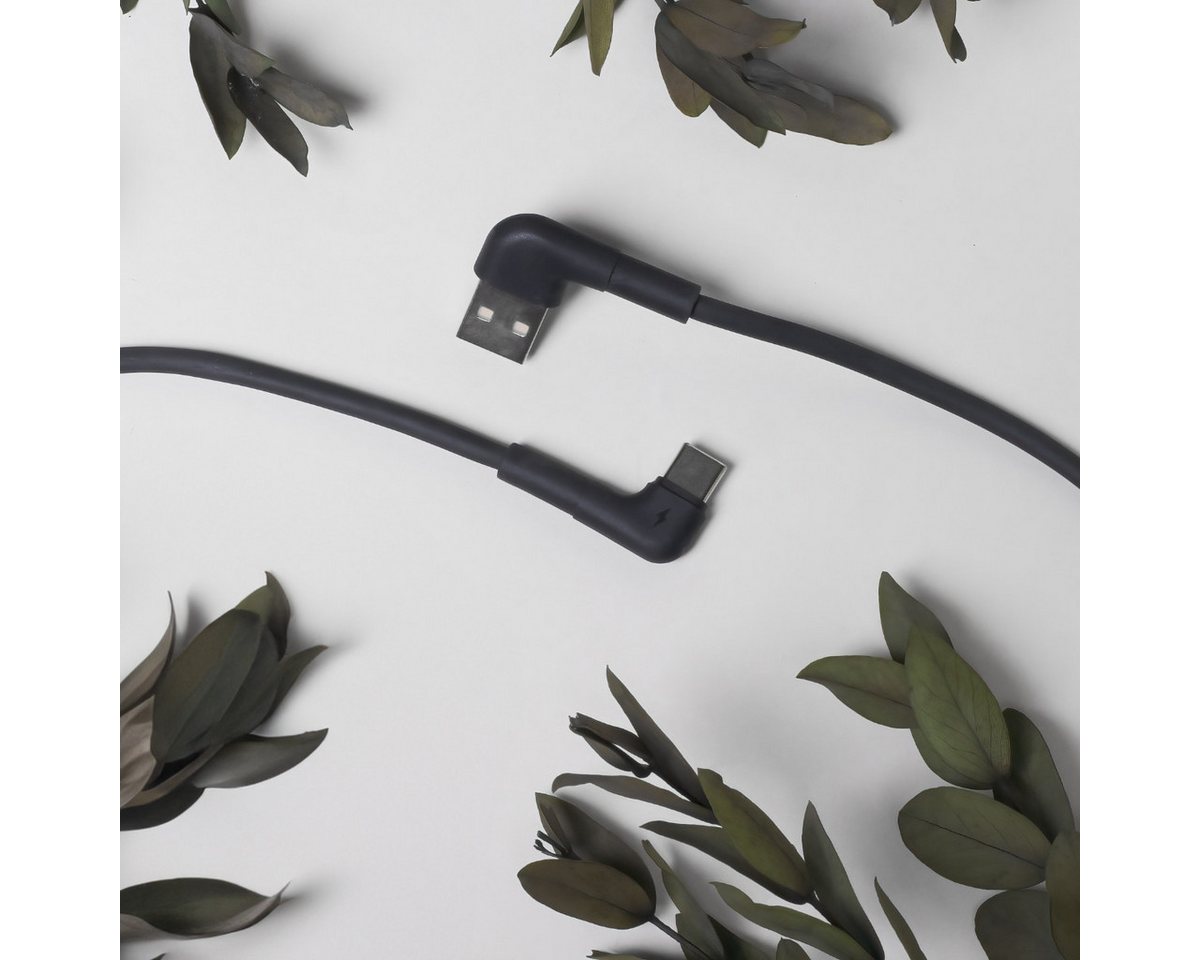 MaXlife MXUC-09 USB-Kabel, USB A, USB C, (100 cm), Gewinkeltes 1 m Kabel für Laden und Datenübertragung Bild 4
