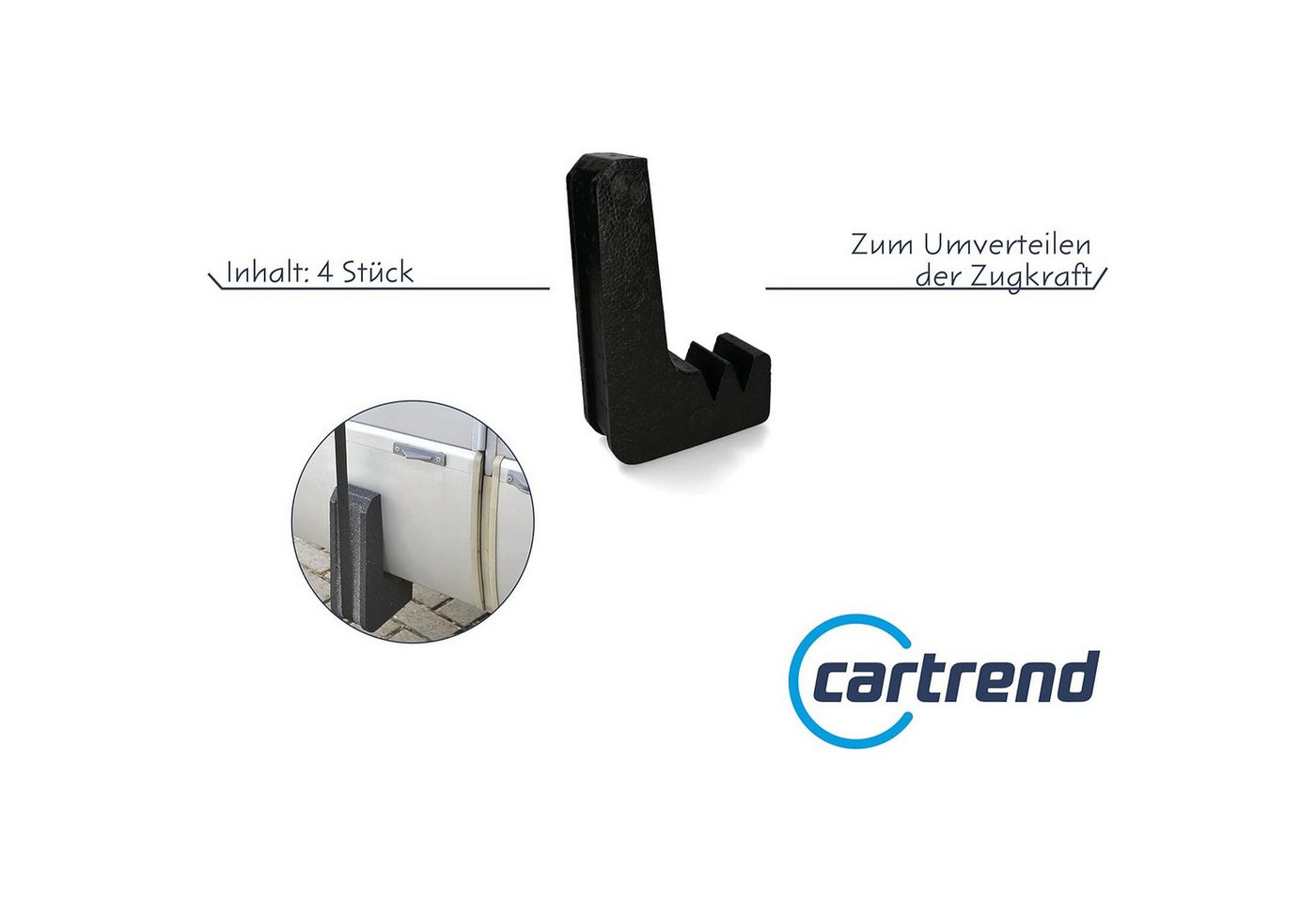 Cartrend Wohnwagenschutzhülle 4x Caravan Kantenschutz Set Schutzecken Styropor
