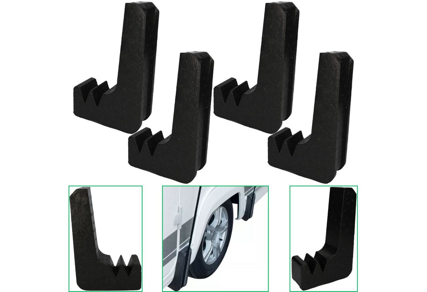 Cartrend Wohnwagenschutzhülle 4x Caravan Kantenschutz Set Schutzecken Styropor Bild 4