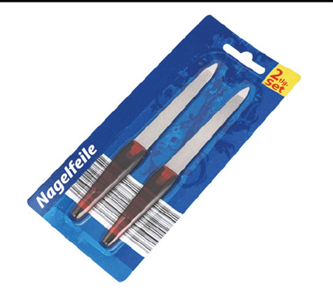 Maniküre-Pediküre-Set Nagelfeile Nagelpflegegerät 2er Pack transparent, 2-tlg., Nagelfeile, Nagelfeile Nagelfeile Set Nagelfeilen 2er Pack Nagel Feile Glasnag