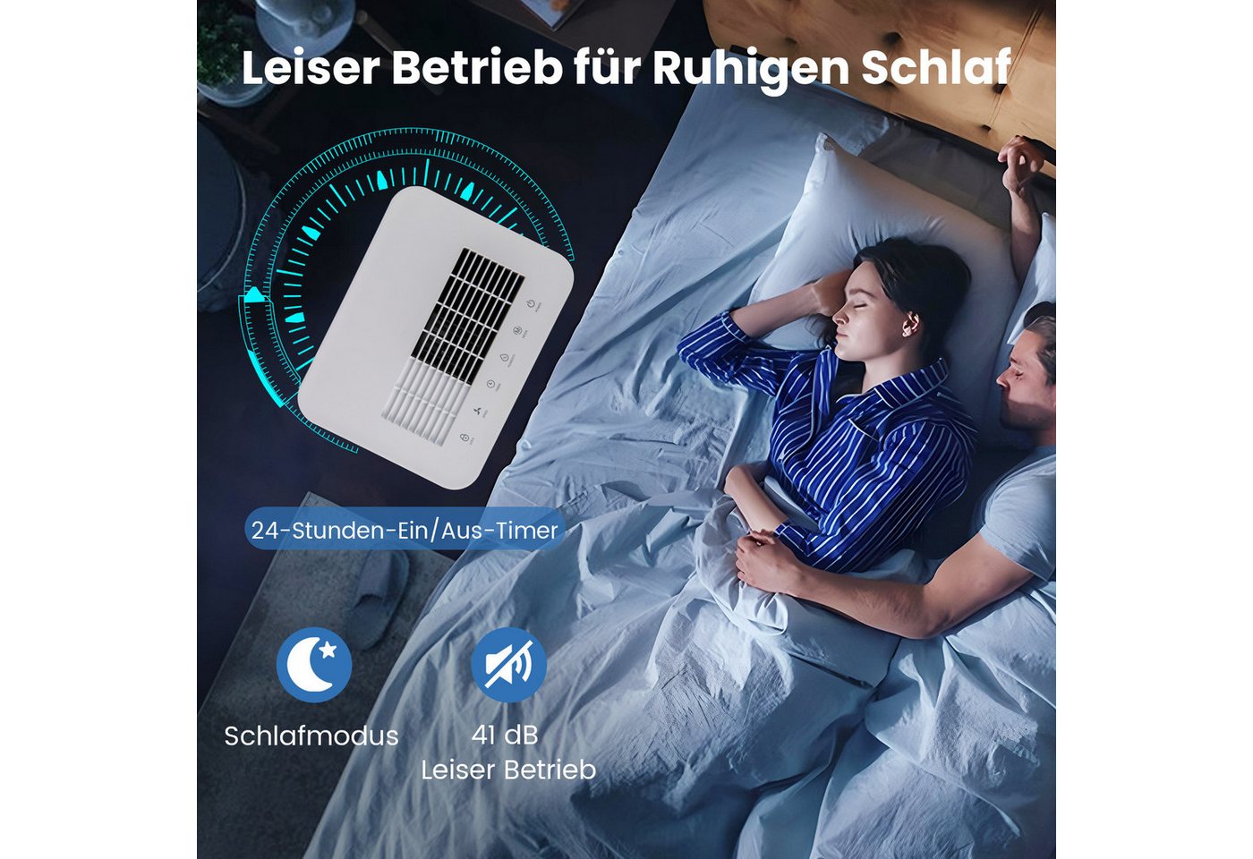 COSTWAY Luftentfeuchter, für 75 m³ Räume, Entfeuchtung 25.5 l/Tag, Tank 4 l Bild 5
