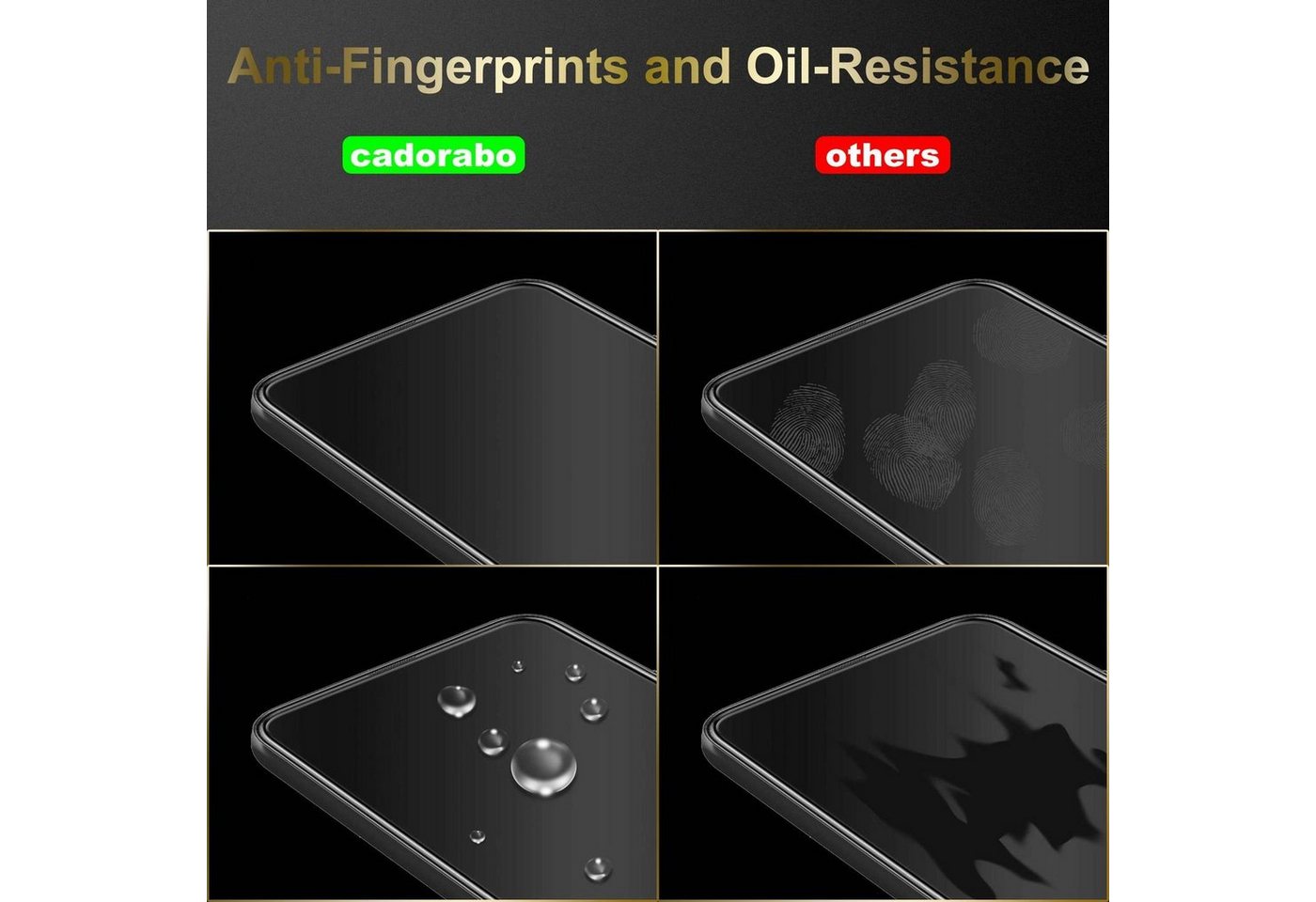 Cadorabo Schutzfolie für Xiaomi Redmi Pad Pro 2024 Schutzfolie, (3-St), 3x Schutzfolie Panzer Folie (Tempered) Display Schutzglas 3D Touch Bild 4
