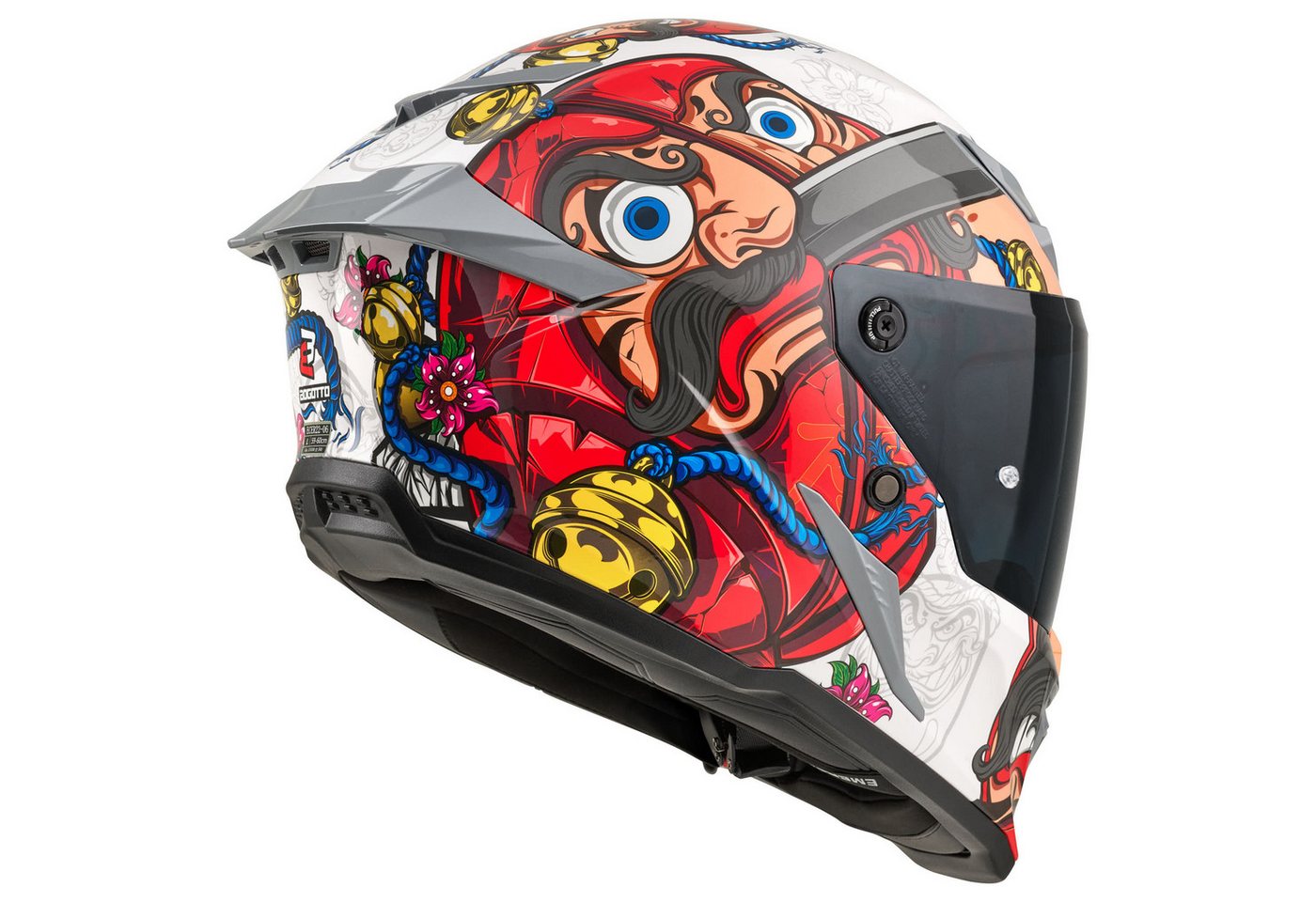 Bogotto Motorradhelm Blade Luck Helm, Notfallsystem-polsterung (eqrs),geeignet Für Brillenträger,vorber