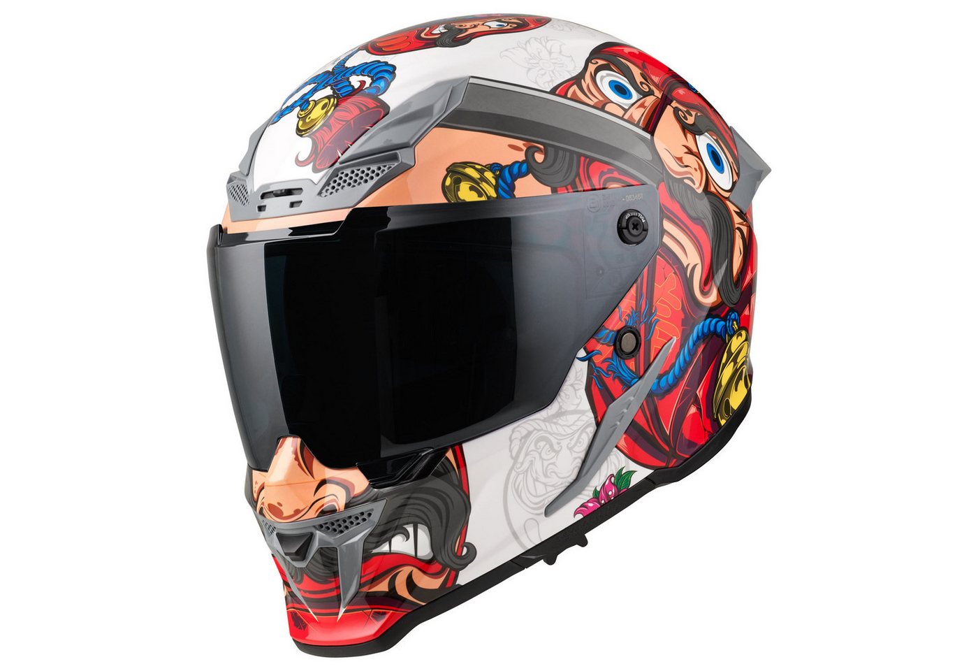 Bogotto Motorradhelm Blade Luck Helm, Notfallsystem-polsterung (eqrs),geeignet Für Brillenträger,vorber Bild 2