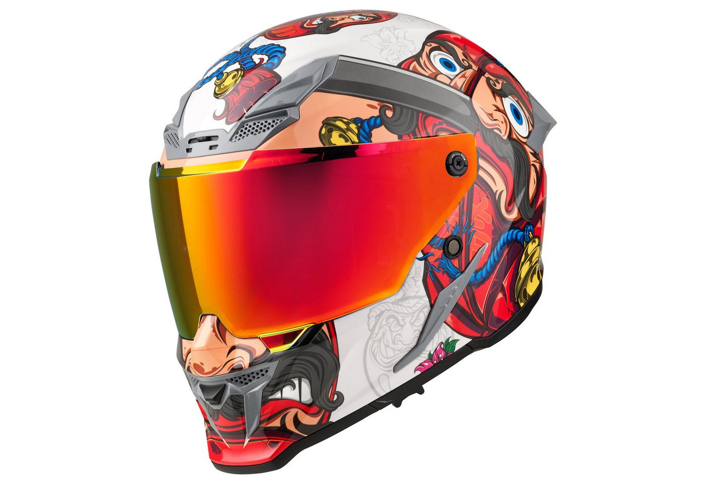 Bogotto Motorradhelm Blade Luck Helm, Notfallsystem-polsterung (eqrs),geeignet Für Brillenträger,vorber Bild 4
