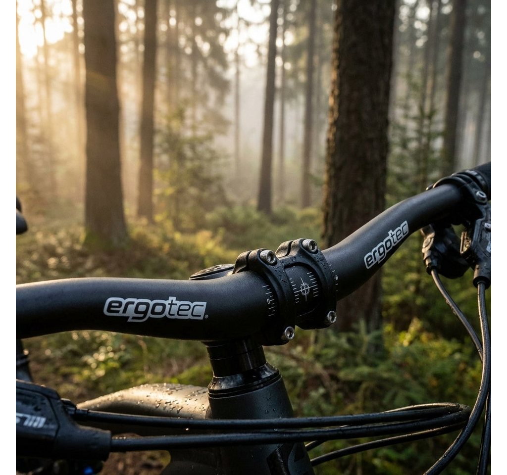 Ergotec Fahrradlenker Xtasy Lenker Low Riser Ø 25,4 mm 640 mm Rise 22 mm 10° schwarz