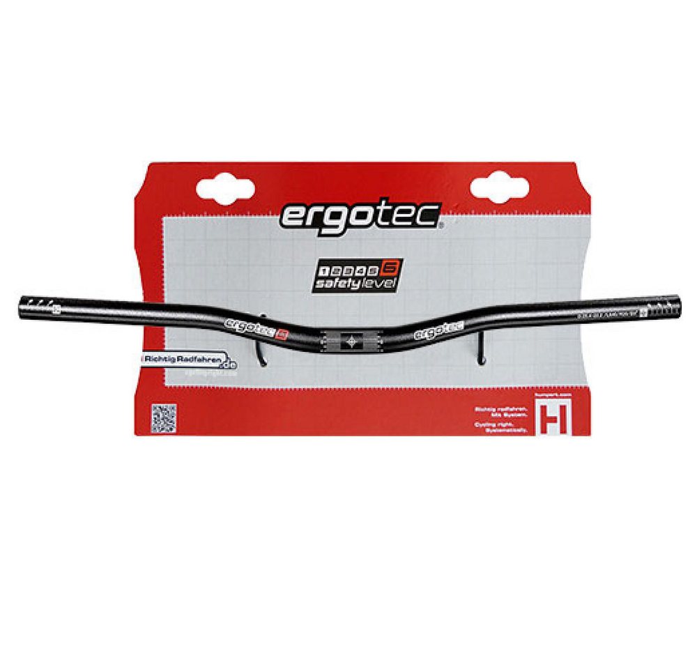 Ergotec Fahrradlenker Xtasy Lenker Low Riser Ø 25,4 mm 640 mm Rise 22 mm 10° schwarz Bild 2