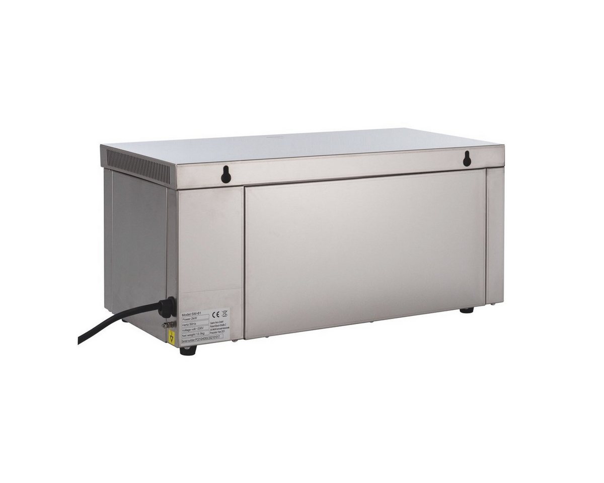 GastroHero Warmhalteplatte Elektro Salamander ECO 610 2 kW Edelstahl Grill, Höhenverstellbare Heizelemente, zwei separate Heizzonen