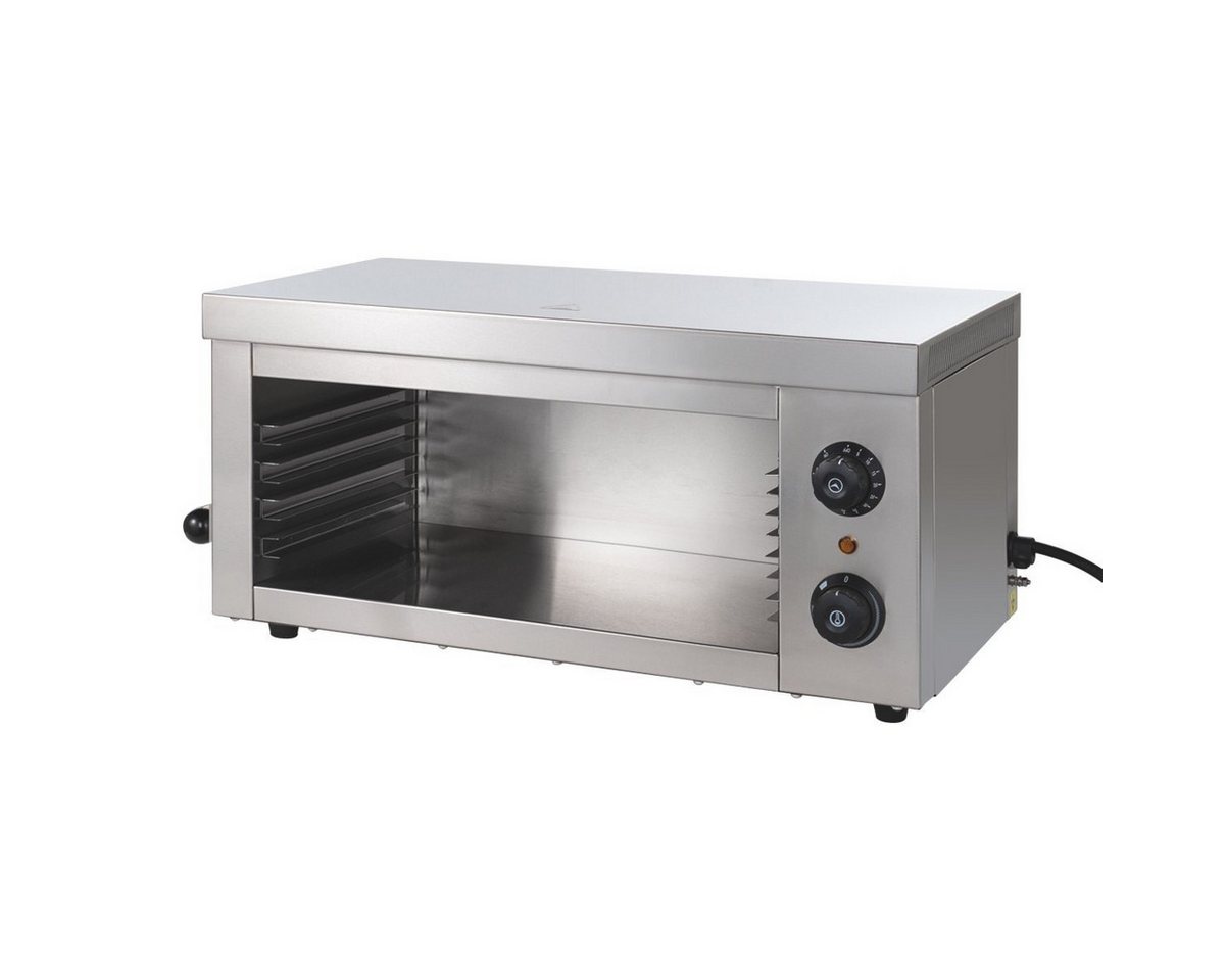 GastroHero Warmhalteplatte Elektro Salamander ECO 610 2 kW Edelstahl Grill, Höhenverstellbare Heizelemente, zwei separate Heizzonen Bild 2