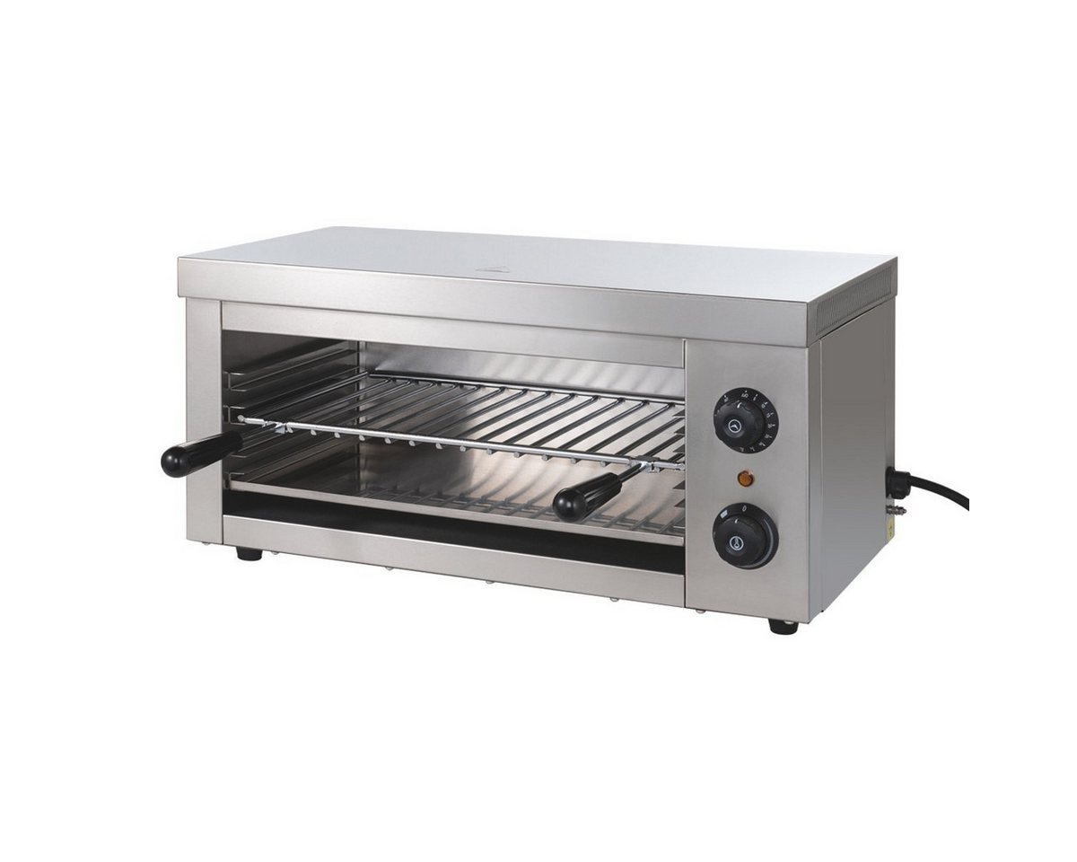 GastroHero Warmhalteplatte Elektro Salamander ECO 610 2 kW Edelstahl Grill, Höhenverstellbare Heizelemente, zwei separate Heizzonen Bild 3