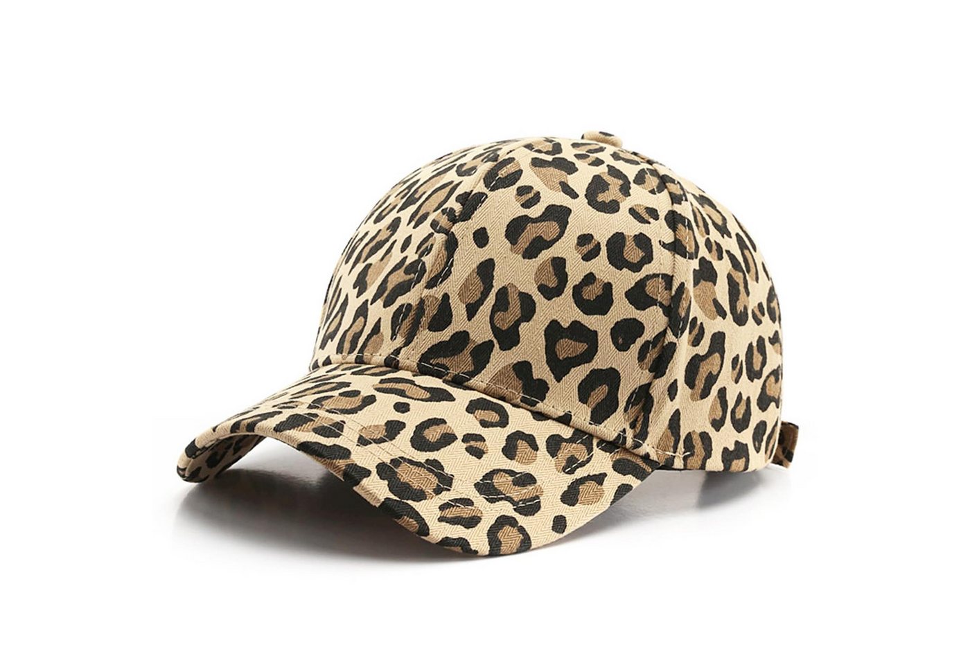 nsihing Baseball Cap Damen Cap, Baseballkappe mit Leopardenmuster, Damen Verstellbar Cappy, Atmungsaktiv Einheitsgröße Baseball Bild 5