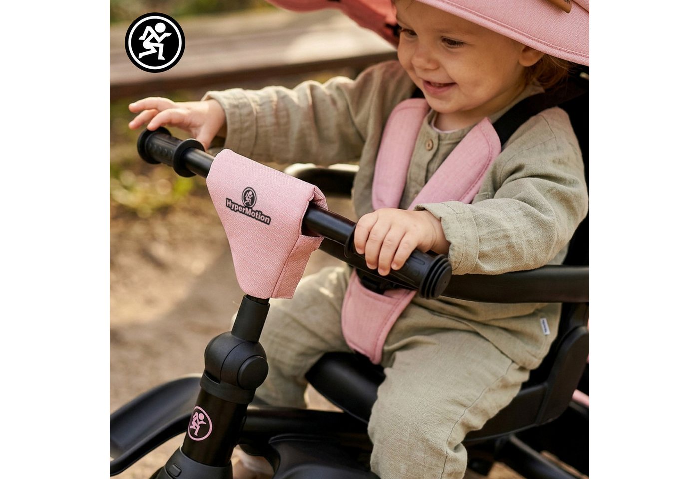 HyperMotion Kinderfahrrad HyperMotion Tobi Timber Dreirad rosa, klappbar, ab 1 Jahr, 0 Gang Bild 5