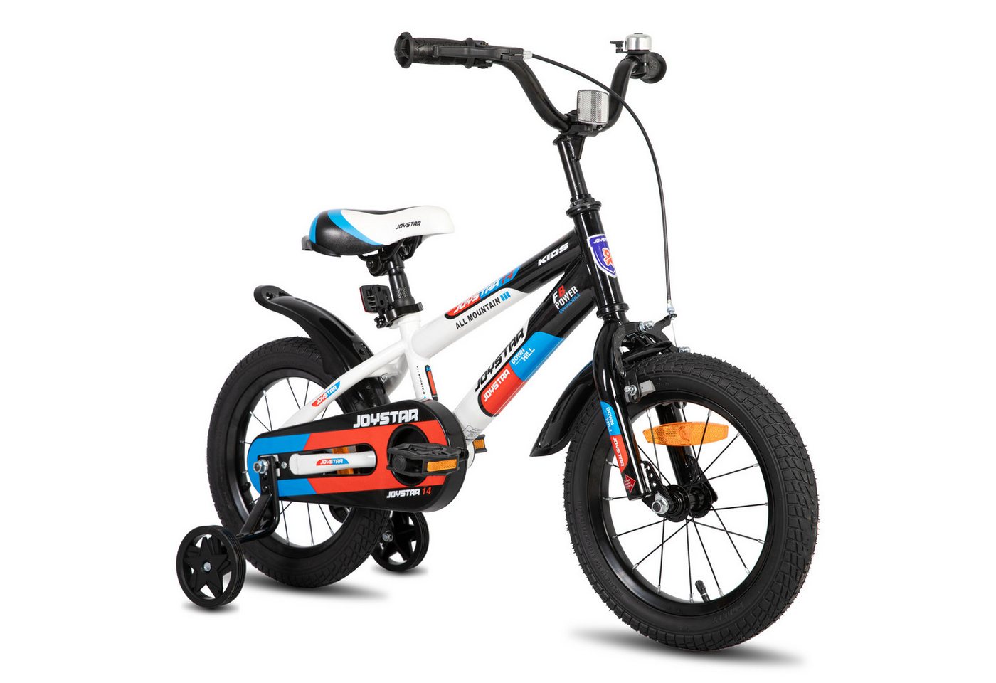 JOYSTAR Kinderfahrrad 12/14/16/20 Zoll Graffiti fahrrad für 3-10 jährige Jungen Mädchen, mit Stützrädern, Kotflügel, Fahrradklingel Bild 4