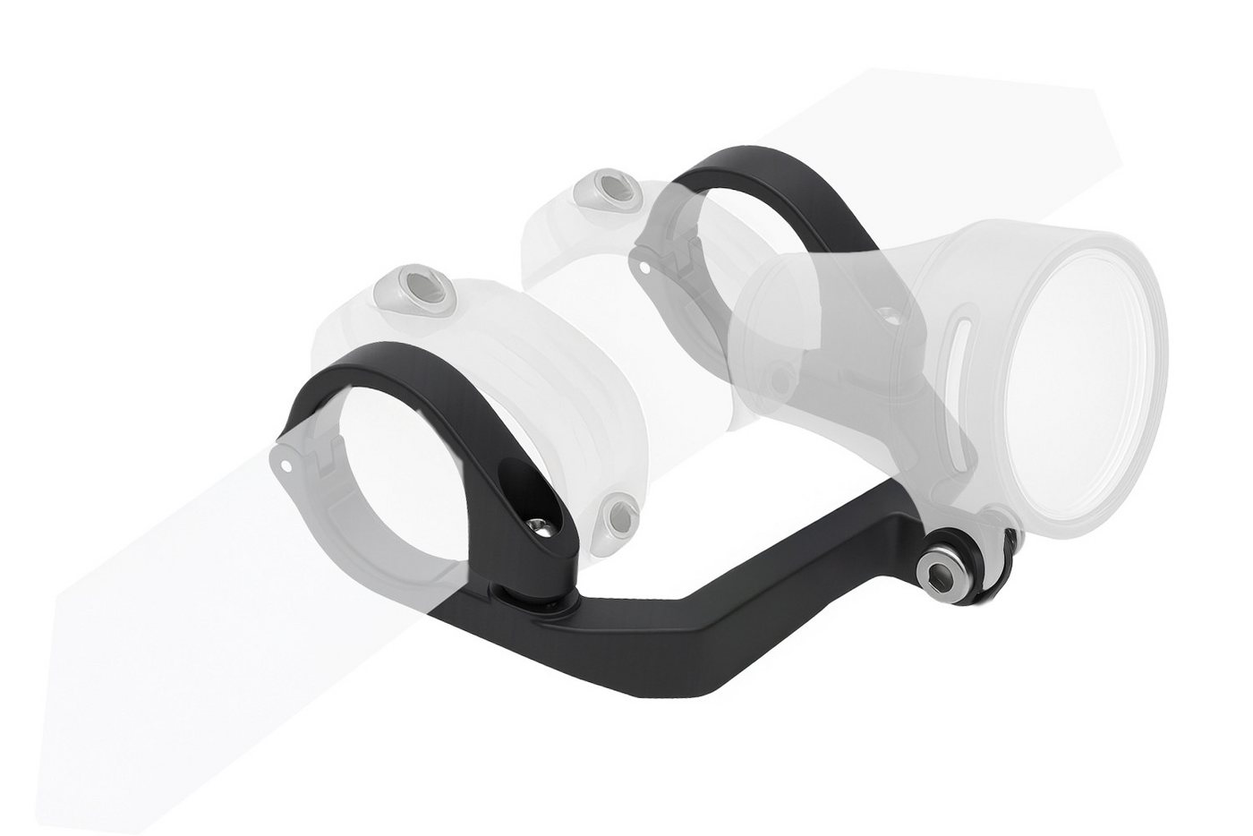 Büchel Fahrradhalter Lampen Halterung für Front Scheinwerfer Lenker 31,8mm Licht Halterung