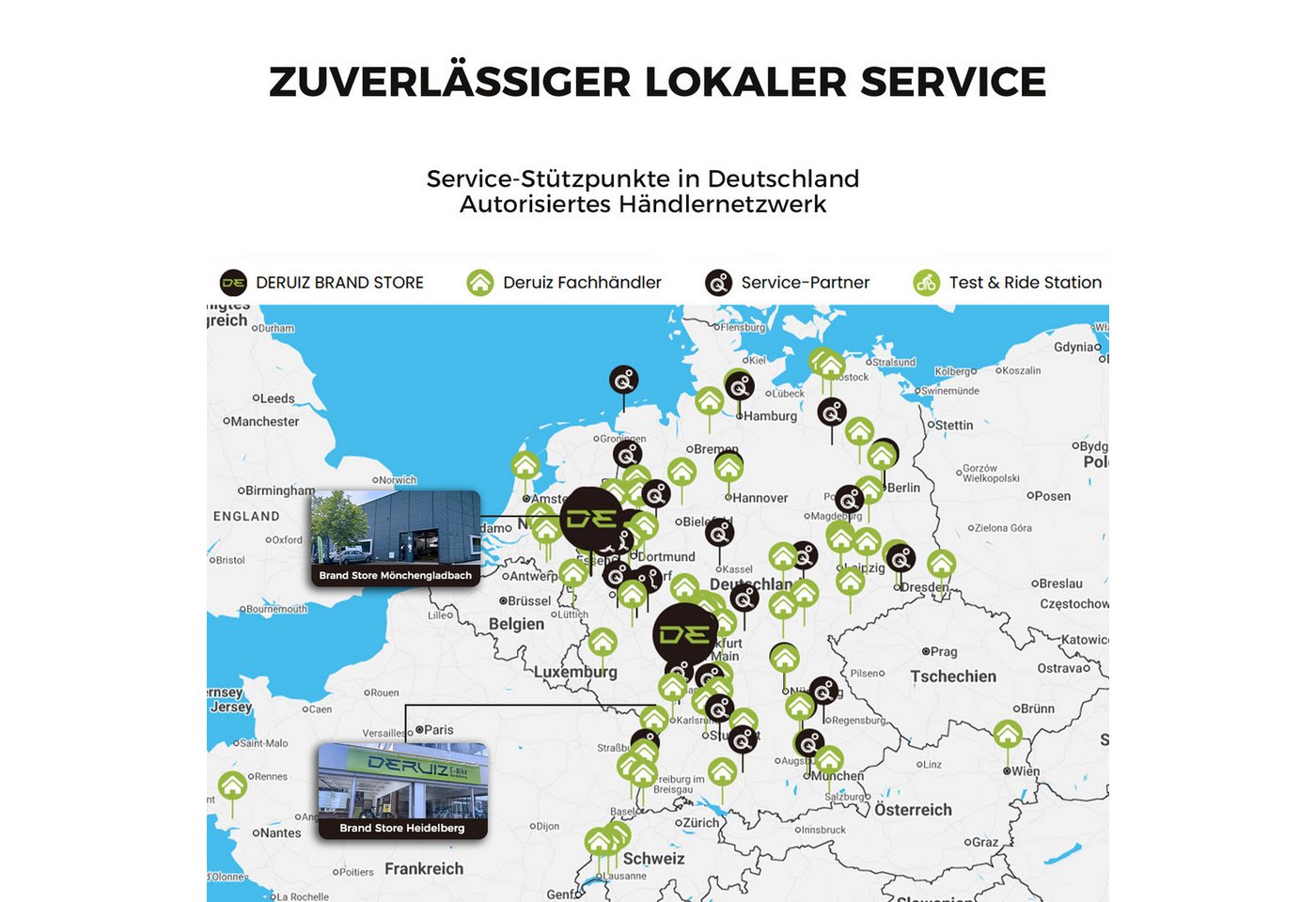 DERUIZ E-Bike Klapprad Peridot 20 Zoll 250 W 55 Nm, max. 143 km, Federsattelstütze 60 mm, 8 Gang ALTUS Schaltwerk, Kettenschaltung, Heckmotor, 500 Wh Bild 5
