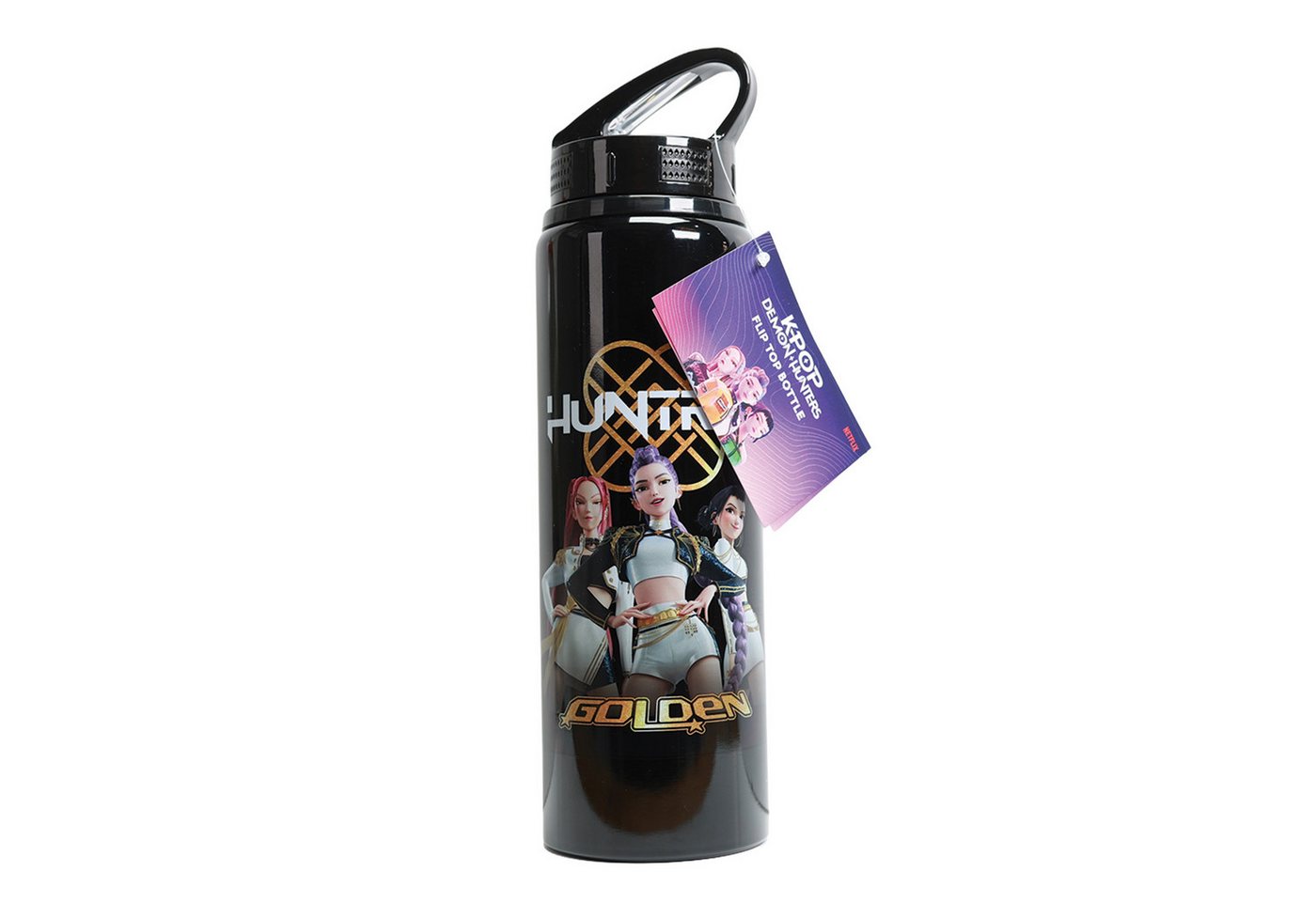 Blue Sky Designs Trinkflasche KPop Demon Hunters - Flip Top Trinkflasche (650ml) Golden