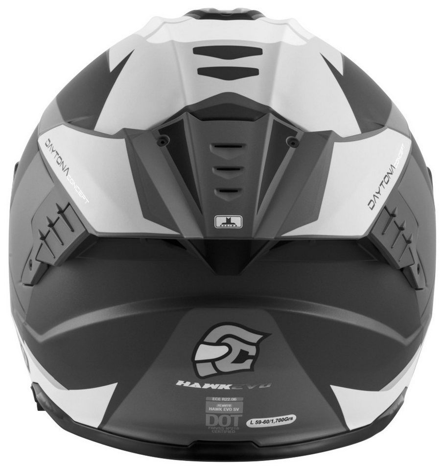 FC-Moto Motorradhelm Hawk EVO-X Helm, Vorbereitet Für Kommunikationssystem,herausnehmbares Innenfutter Bild 4