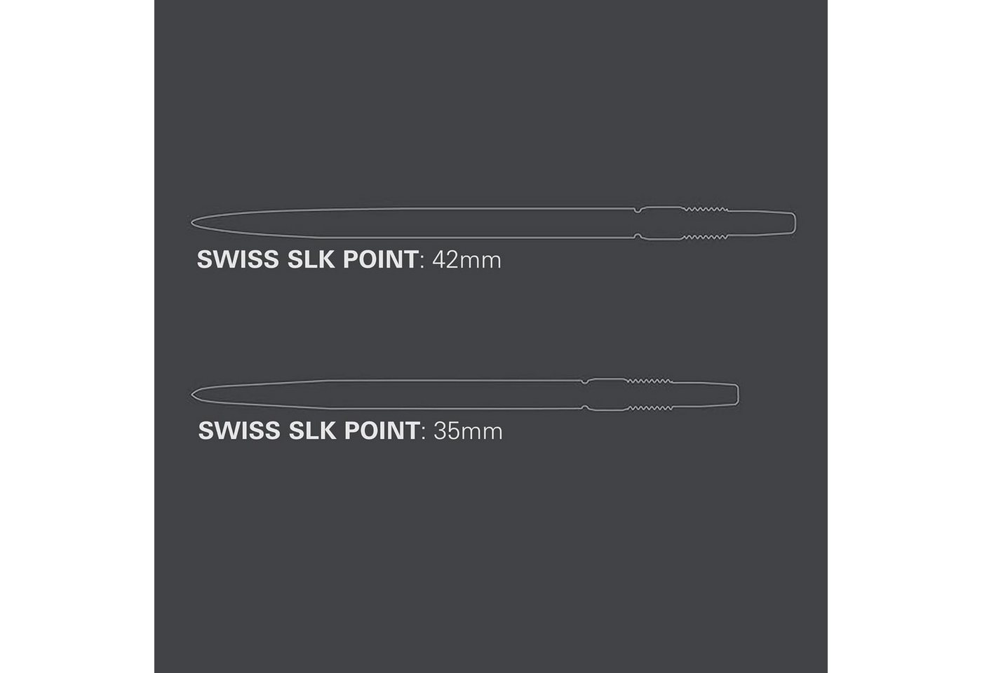 TARGET DARTS Dartpfeil 2 Pack Swiss Point SLK Luke Littler Dartspitzen (6 Stück) 42MM Schwarz Bild 3
