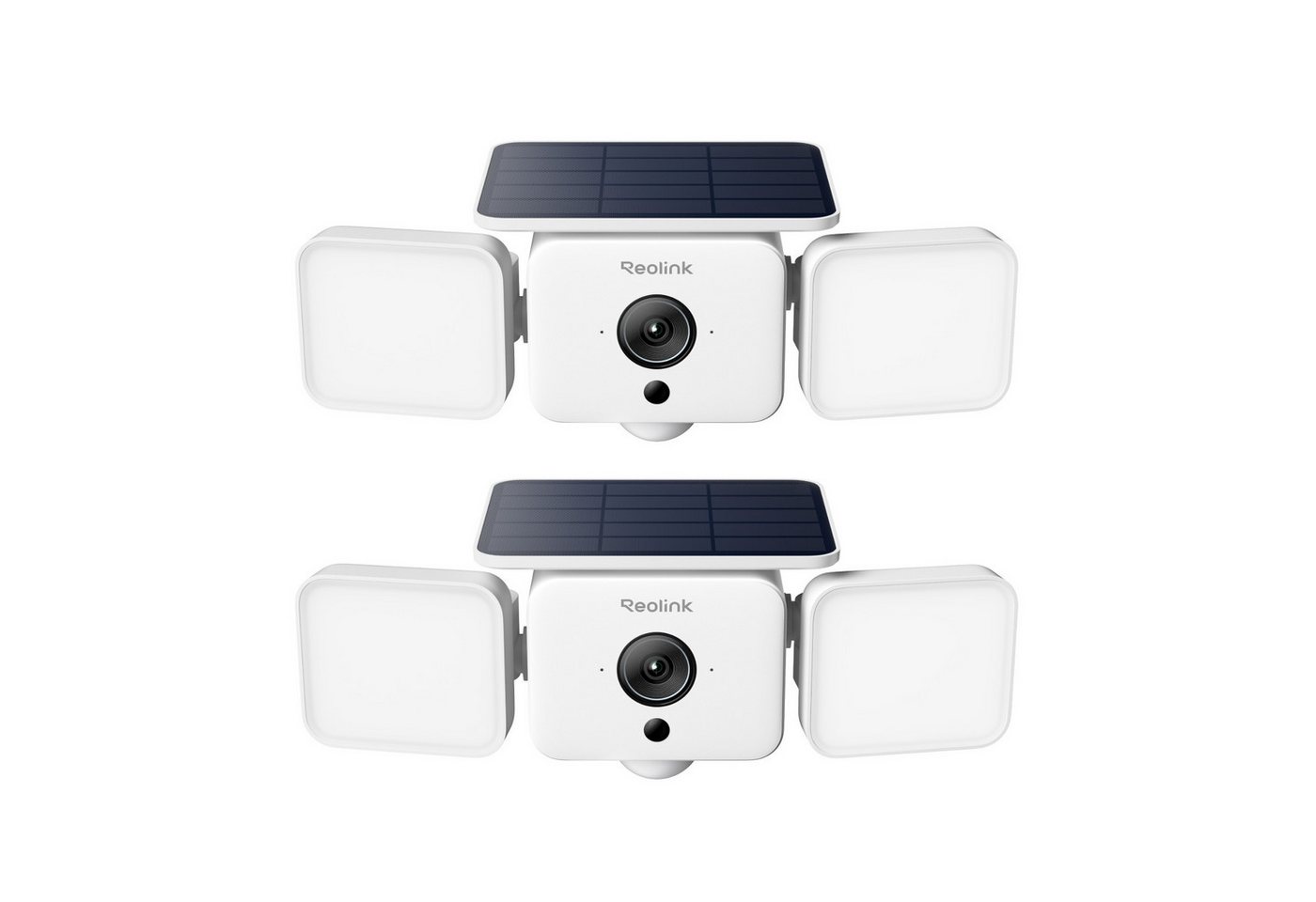 Reolink Überwachungskamera Solar Floodlight Cam - 4MP Solar-WLAN-Kamera mit Batteriebetrieb (AuBenbereich, 2-tlg., SolarEase™ Laden, Ton- & Lichtalarm, Smart-Erkennung, Zwei-Wege-Audio) Bild 2