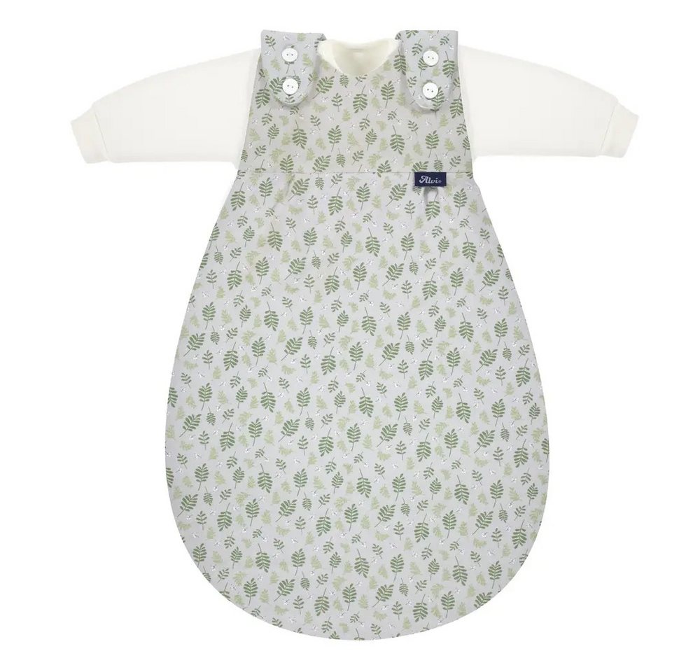 Alvi® Babyschlafsack ALVI Baby-Mäxchen 3tlg. Organic Cotton Drifting Leaves, 80/86