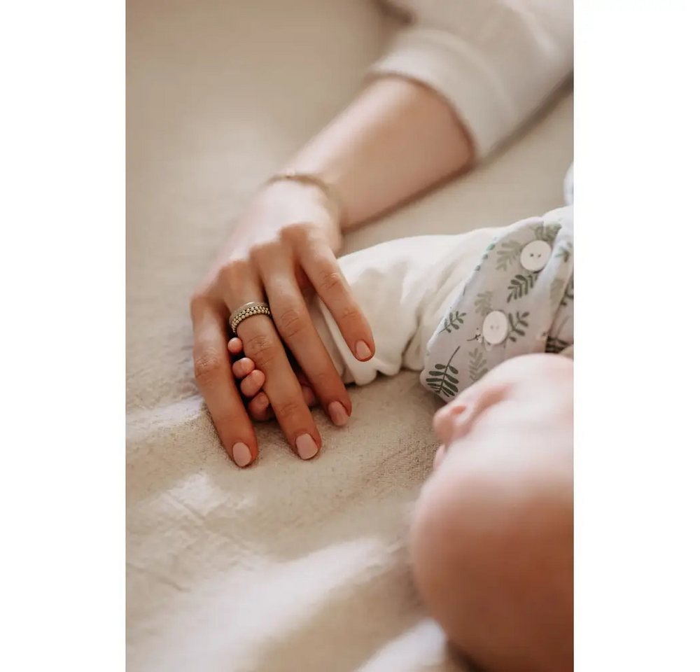 Alvi® Babyschlafsack ALVI Baby-Mäxchen 3tlg. Organic Cotton Drifting Leaves, 80/86 Bild 2