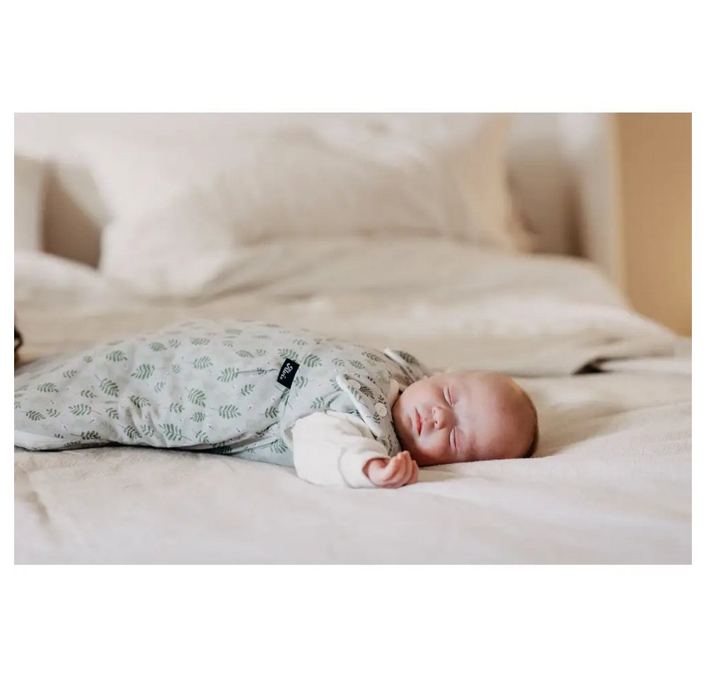 Alvi® Babyschlafsack ALVI Baby-Mäxchen 3tlg. Organic Cotton Drifting Leaves, 80/86 Bild 3
