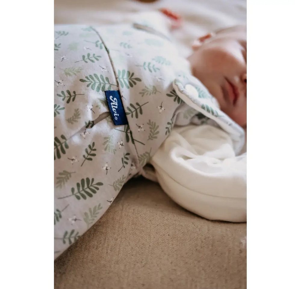 Alvi® Babyschlafsack ALVI Baby-Mäxchen 3tlg. Organic Cotton Drifting Leaves, 80/86 Bild 4