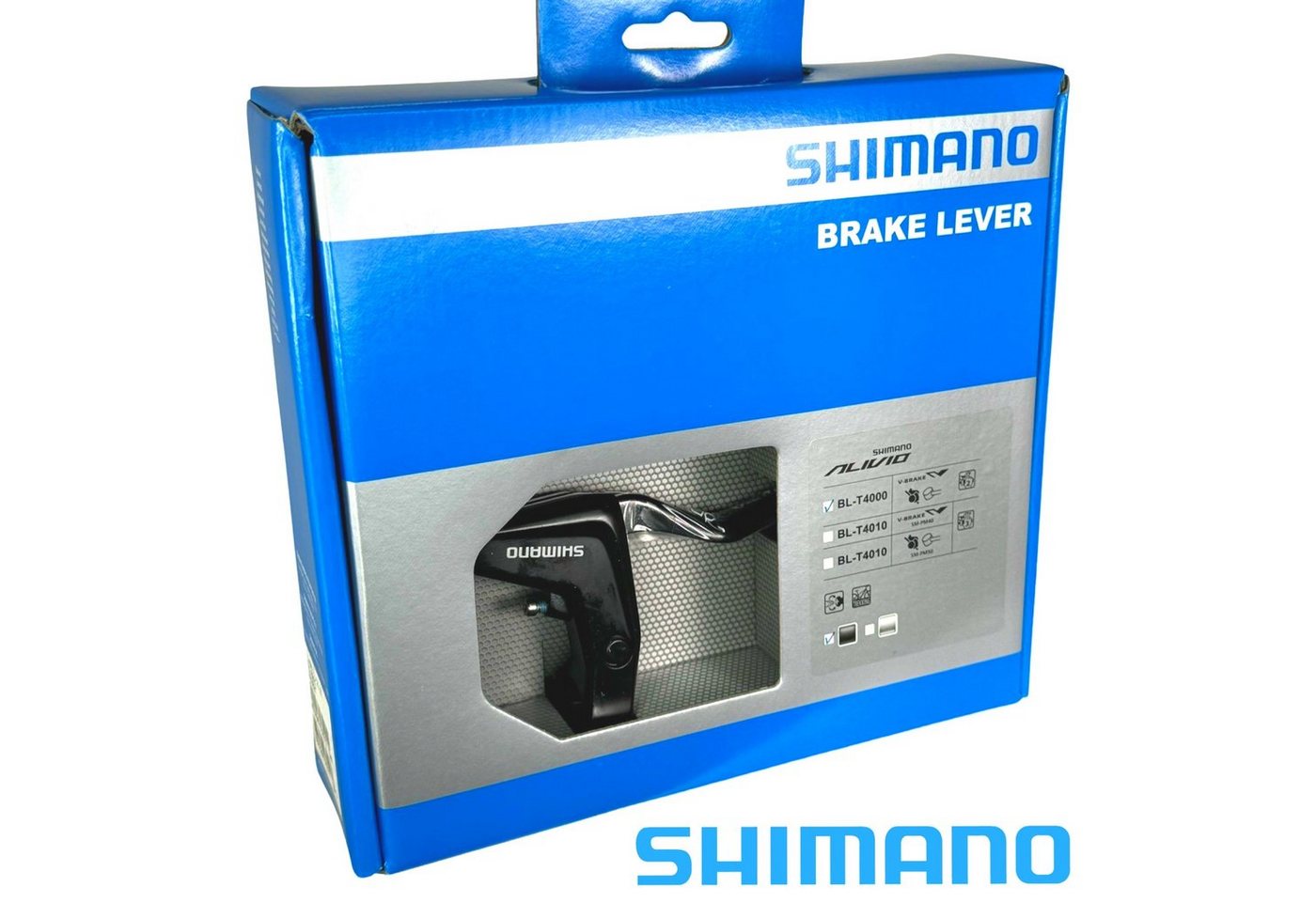 Shimano Felgenbremse SHIMANO Fahrrad Bremsgriffe BL-T4000 inklusive Züge 1 Paar L+R