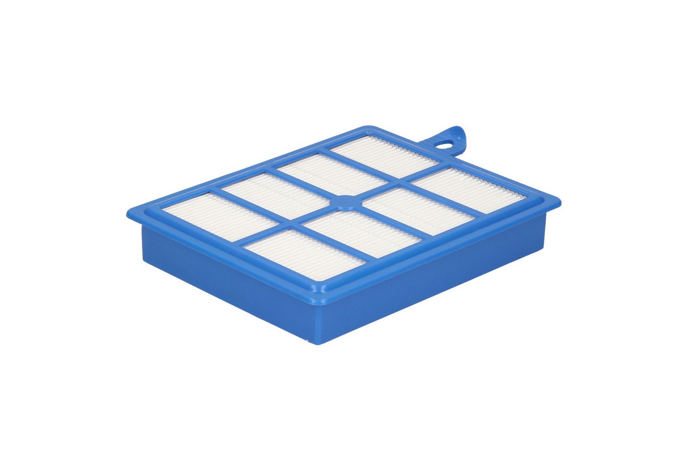 McFilter HEPA-Filter (1 Stück), passend für AEG Electrolux Philips LX7-2-ÖKO, LX7-2-CR-A, VX6-2-CR-A, H-Klasse, Filter-Lamellen, blau, Hygienefilter