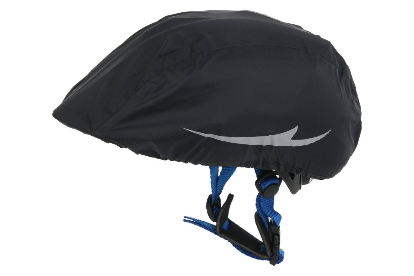 FISCHER Fahrrad Fahrradhelmüberzug Regenschutz für Fahrradhelm Universell Schwarz, Universell Bild 3