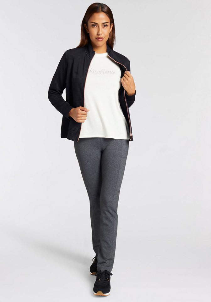 Skechers Trainingsjacke Women's Jacket Skech-Sweats™ Soft-Fleece, Stehkragen, Geteilte Kängurutasche Bild 2